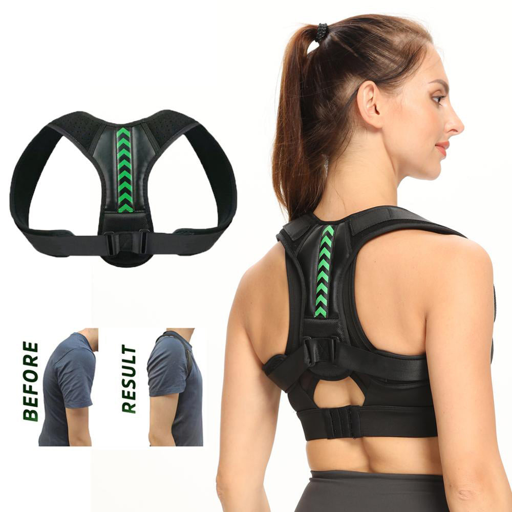 Fashion Upper Back Posture Corrector Men Women Shoulder Brace Clavicle –  Super Plant