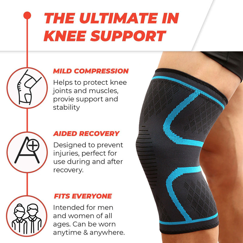 Knee Brace Compression Sleeve for Women & Men, Knee Support for
