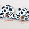 Cow knit hat double hem woolen hat winter warm hat men's and women's hats