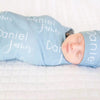 Personalized Custom name Baby  swaddle sets for Boys Girls  swaddles hats headbands Personalized Baby Gifts