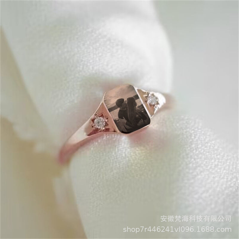Custom Photo Ring Personalized Ring With Picture