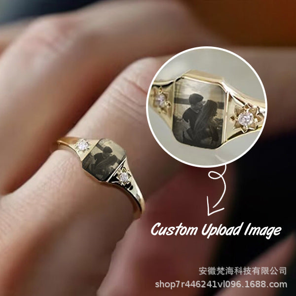 Custom Photo Ring Personalized Ring With Picture