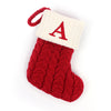 Christmas Stockings Knitted Christmas Socks with Letter, Alphabet Socks Christmas Pendant Gift Bag Xmas Stockings Personalized Stocking Decorations