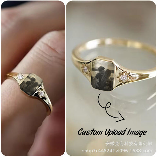 Custom Photo Ring Personalized Ring With Picture