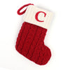 Christmas Stockings Knitted Christmas Socks with Letter, Alphabet Socks Christmas Pendant Gift Bag Xmas Stockings Personalized Stocking Decorations