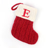 Christmas Stockings Knitted Christmas Socks with Letter, Alphabet Socks Christmas Pendant Gift Bag Xmas Stockings Personalized Stocking Decorations