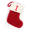 Christmas Stockings Knitted Christmas Socks with Letter, Alphabet Socks Christmas Pendant Gift Bag Xmas Stockings Personalized Stocking Decorations