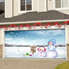 Door Banner Decoration Painting Mural Car Garage Holiday Outdoor Print Christmas