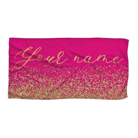 Sparkling Shiny custom name beach towel microfiber quick dry beach towel for Ttavel and sports