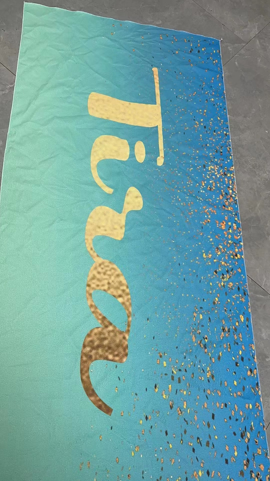 Sparkling Shiny custom name beach towel microfiber quick dry beach towel for Ttavel and sports