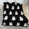 Christmas    Halloween gift Pink Ghost Blanket  half fleece Class A fleece