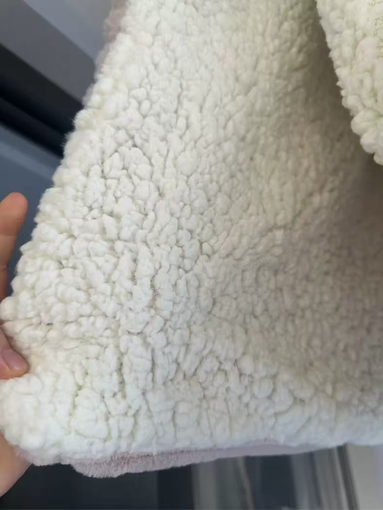 super soft warm thick pretty high quality Rabbit fleece blanket for winter sofa bed throw