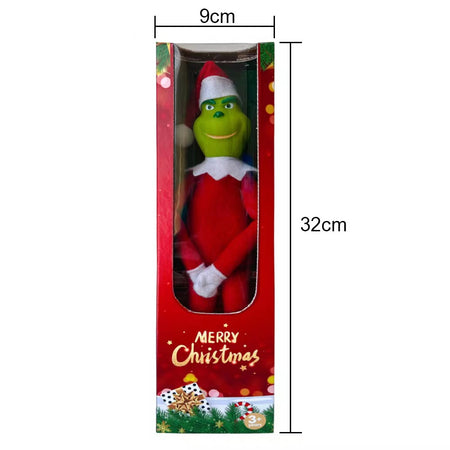 Christmas Plush Red Green Grinch Monster  Doll,Suitable for Christmas Decorations/Gifts