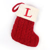 Christmas Stockings Knitted Christmas Socks with Letter, Alphabet Socks Christmas Pendant Gift Bag Xmas Stockings Personalized Stocking Decorations