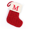 Christmas Stockings Knitted Christmas Socks with Letter, Alphabet Socks Christmas Pendant Gift Bag Xmas Stockings Personalized Stocking Decorations