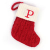 Christmas Stockings Knitted Christmas Socks with Letter, Alphabet Socks Christmas Pendant Gift Bag Xmas Stockings Personalized Stocking Decorations