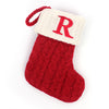 Christmas Stockings Knitted Christmas Socks with Letter, Alphabet Socks Christmas Pendant Gift Bag Xmas Stockings Personalized Stocking Decorations