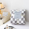 Flannel checkerboard blanket air conditioning blanket autumn