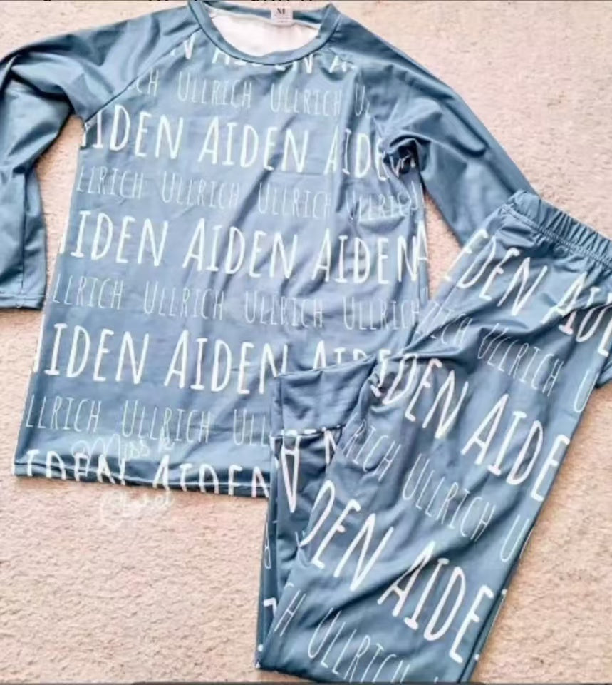 Custom name Pajamas for children adult personalized custom PJS
