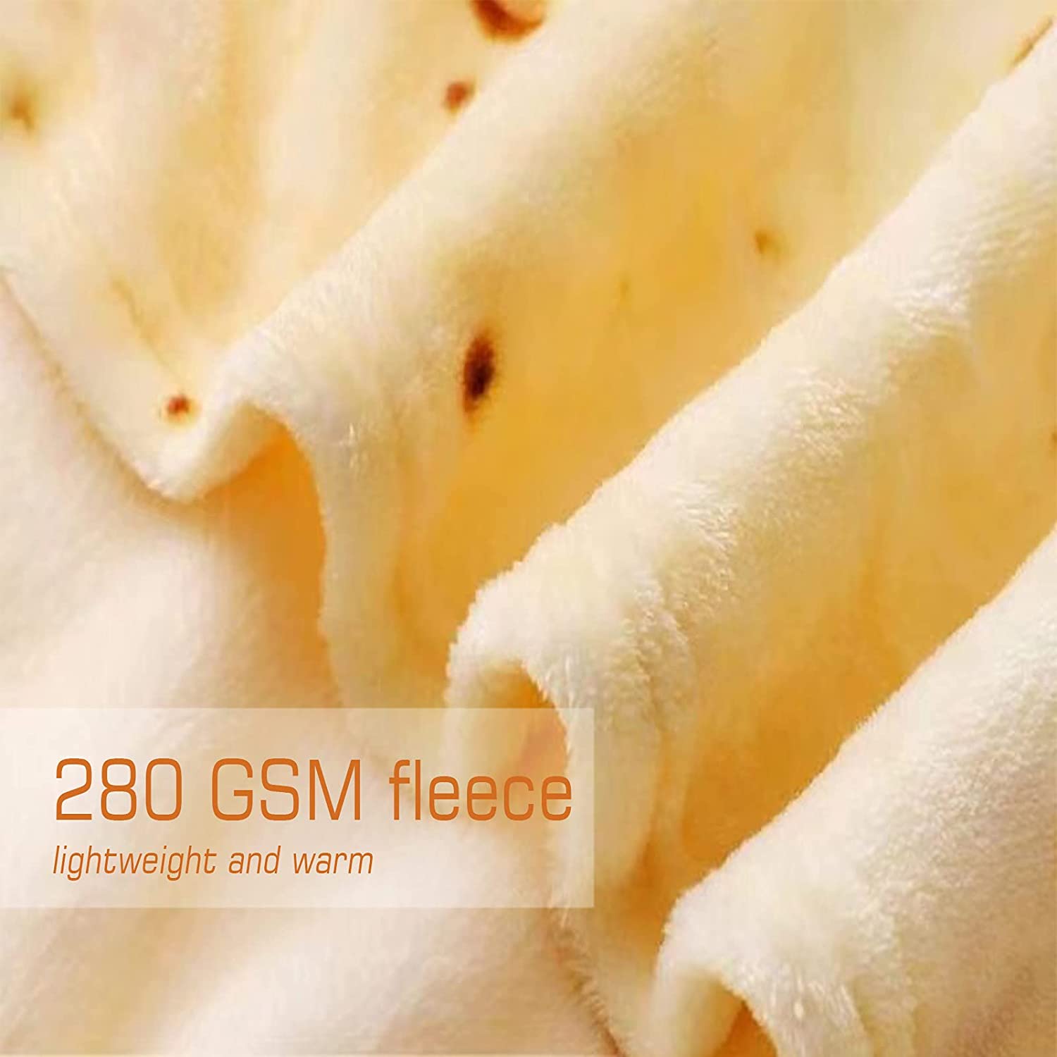 Throw Blanket  Soft and Comfortable Flannel Taco Blanket