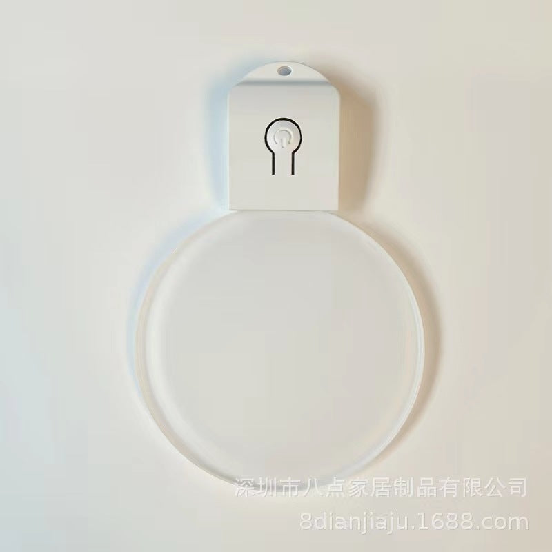 Heat sublimation round acrylic light