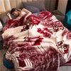 Reversible Raschel Bed Blanket   Warm Winter Fleece Plush Blanket Silky Soft and Warm 2 Ply