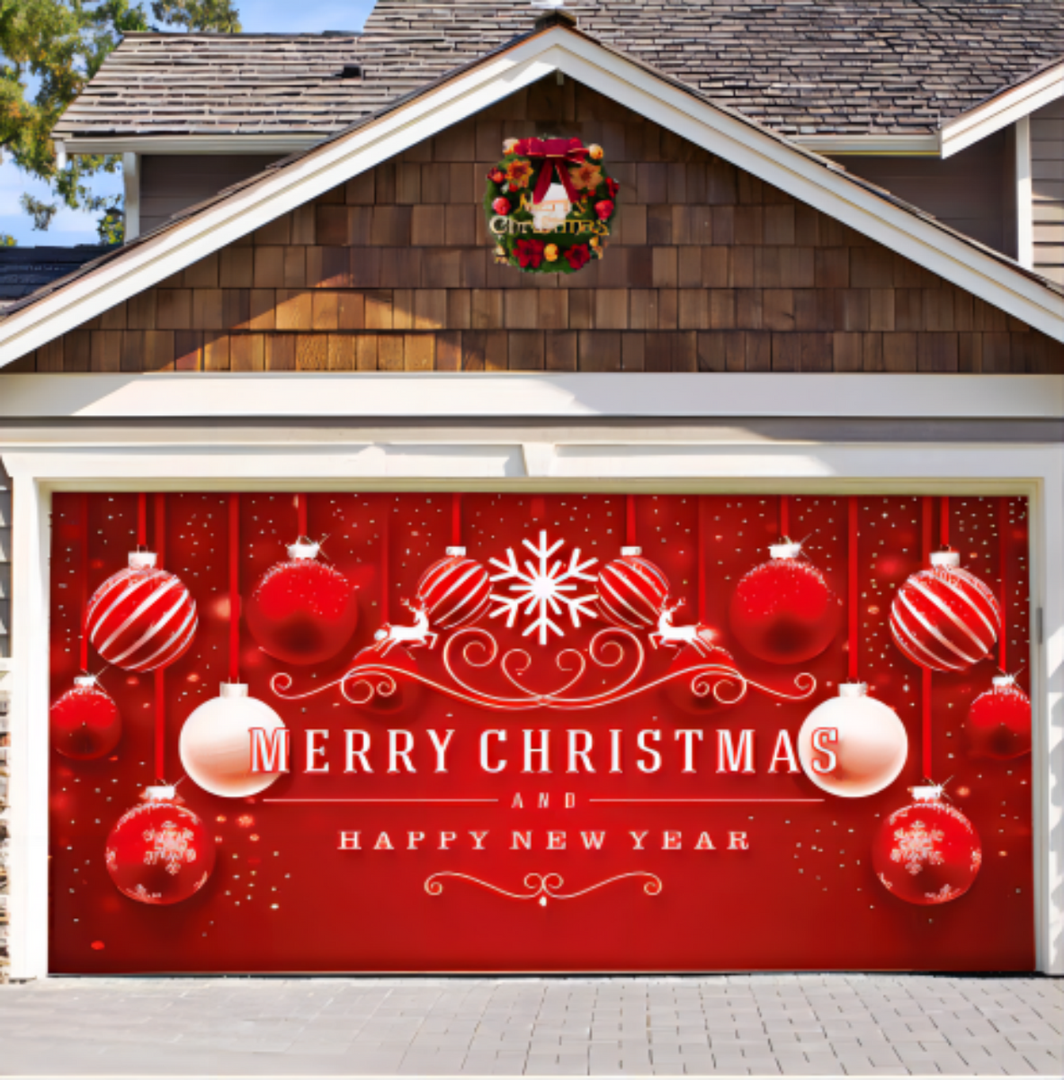 Door Banner Decoration Painting Mural Car Garage Holiday Outdoor Print ...