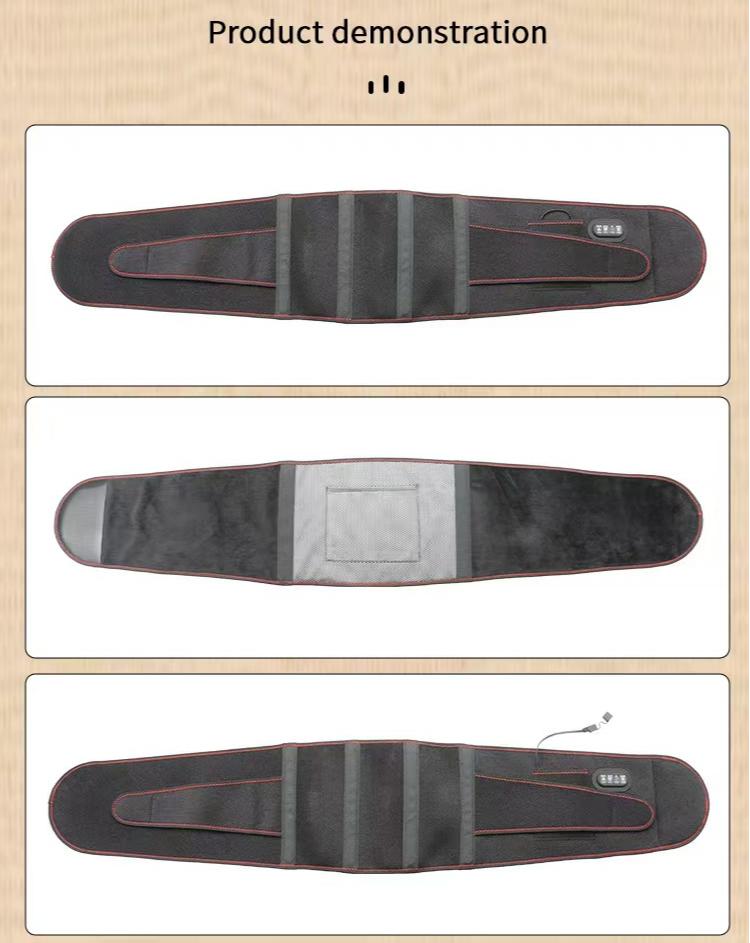 Electric heat  waist massage silver ion warm waist belt USB charging
