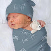 Personalized Custom name Baby  swaddle sets for Boys Girls  swaddles hats headbands Personalized Baby Gifts