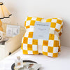 Flannel checkerboard blanket air conditioning blanket autumn