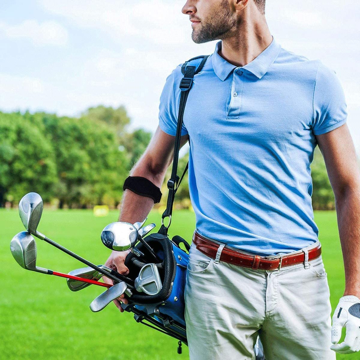 Tennis Elbow Band Counterforce Arm Support Tennis Elbow Brace Strap for Tennis & Golfer's Elbow Pain Relief