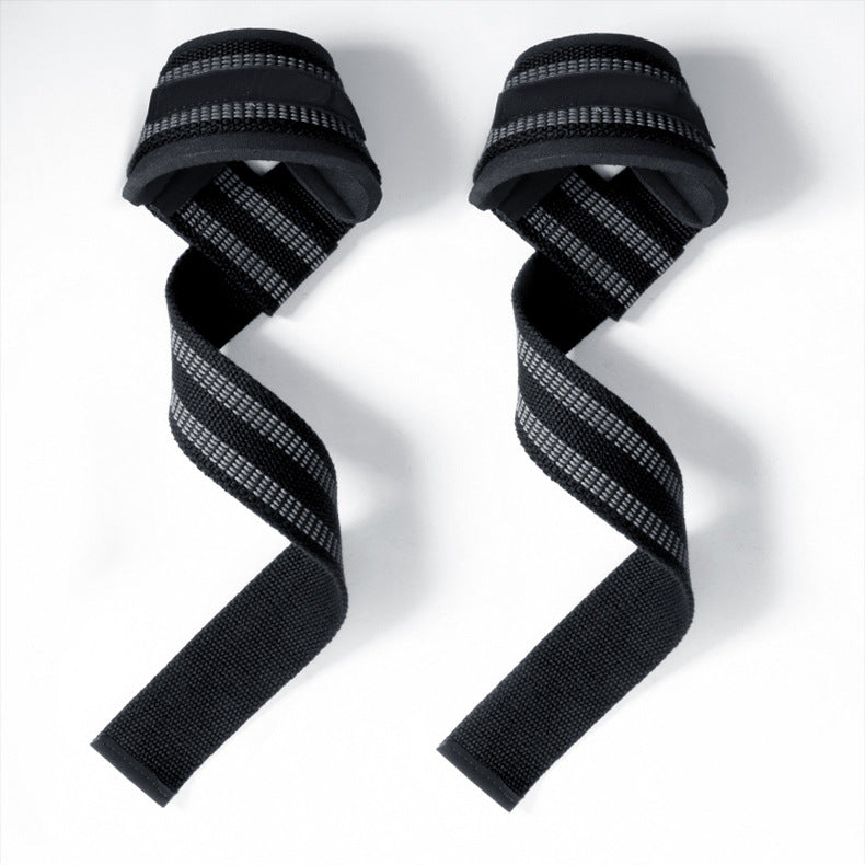 24 inch Neoprene Padded Support Cotton Wrist Straps Lifting Straps for Weightlifting, Deadlift, Powerlifting, Gym Workout