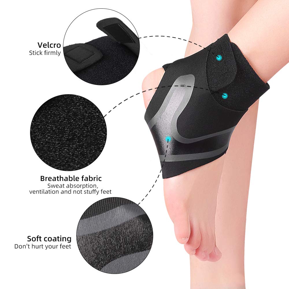 Neoprene Breathable Adjustable Ankle Brace Ankle Support for Sprained Ankle, Plantar Fasciitis & Achilles Tendons