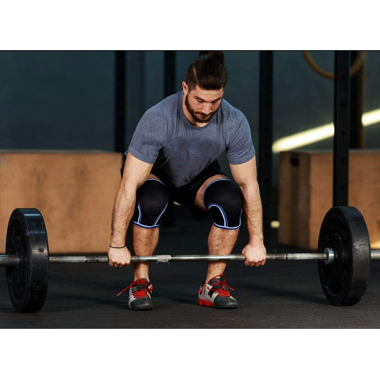 7mm Knee Sleeves - High Performance Knee Sleeve Support For Weight Lifting, Cross Training & Powerlifting - Knee Wraps & Straps Compression For Men and Women