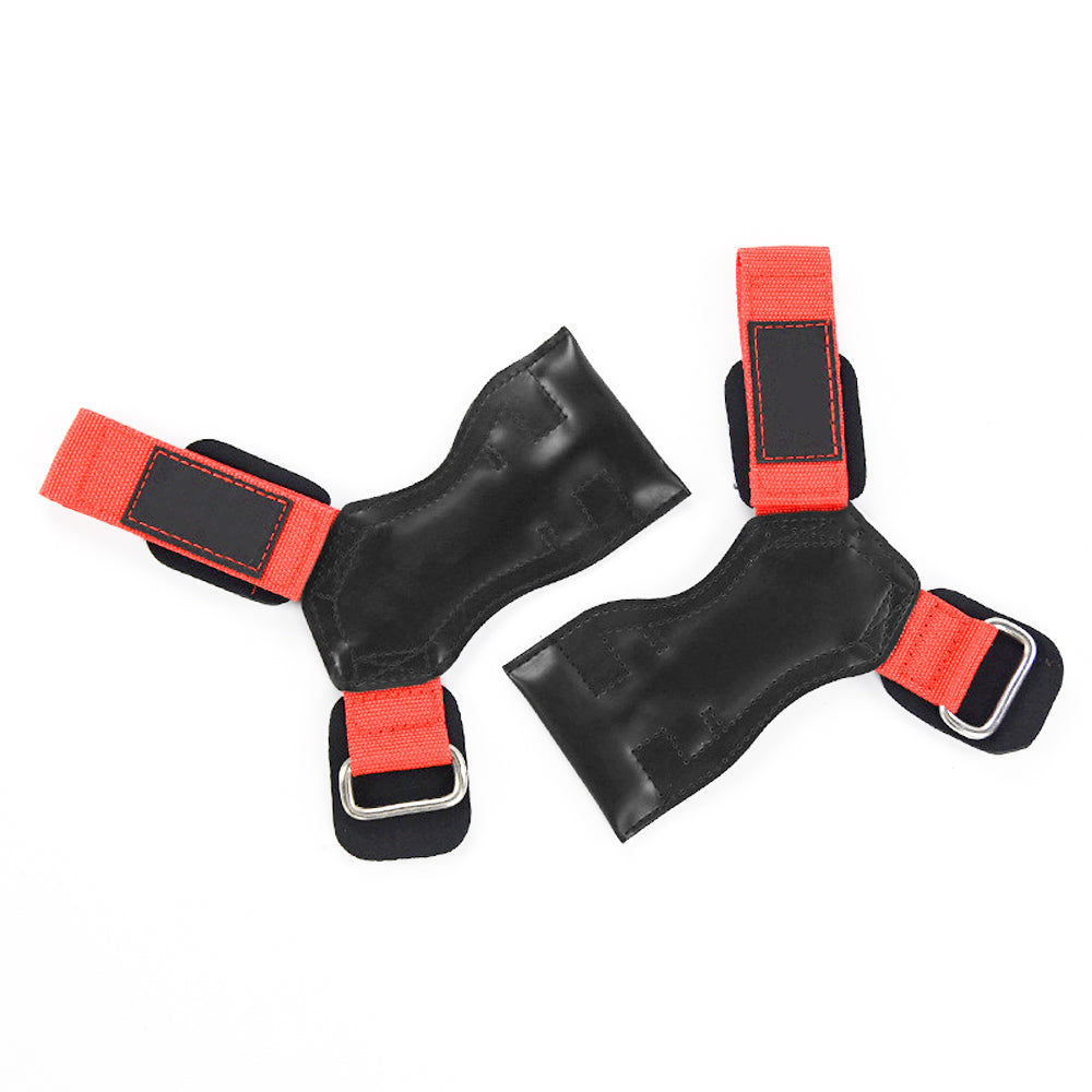 Weight Lifting Grips for Heavy Powerlifting, Deadlifts, Rows, Pull Ups, with Neoprene Padded Wrist Wraps Support