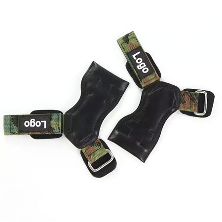 Weight Lifting Grips for Heavy Powerlifting, Deadlifts, Rows, Pull Ups, with Neoprene Padded Wrist Wraps Support