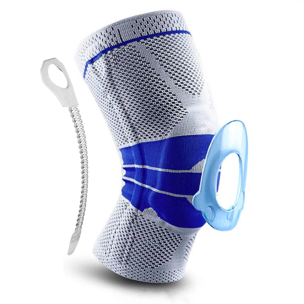 Compression Knee Brace with Patella Gel Pad & Side Stabilizers, Knee Support Sleeve for Pain Relief, Running, Workout, Arthritis, Joint Recovery
