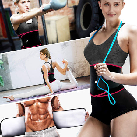 Best Waist Trimmer Silver Ions Sweat Belt for Women Men Sports Running Body Shaper Belly Slimming Sauna Waist Trainer