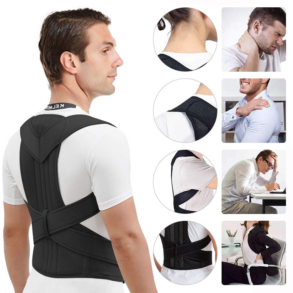 2022 Back Posture Corrector Shoulder Support Belt Upper and Lower Back Pain Relief Improve Spine Clavicle Brace Posture Vest