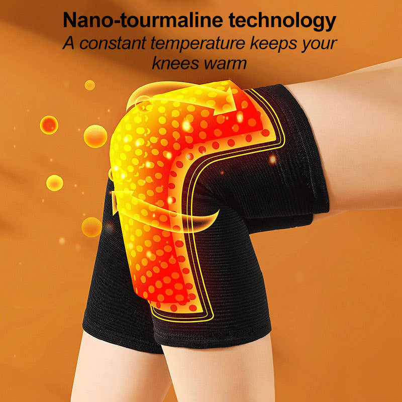 Self Heating Knee Braces Sleeve Wormwood Tourmaline Knee Support Far Infrared Keep Warm Knee Pads