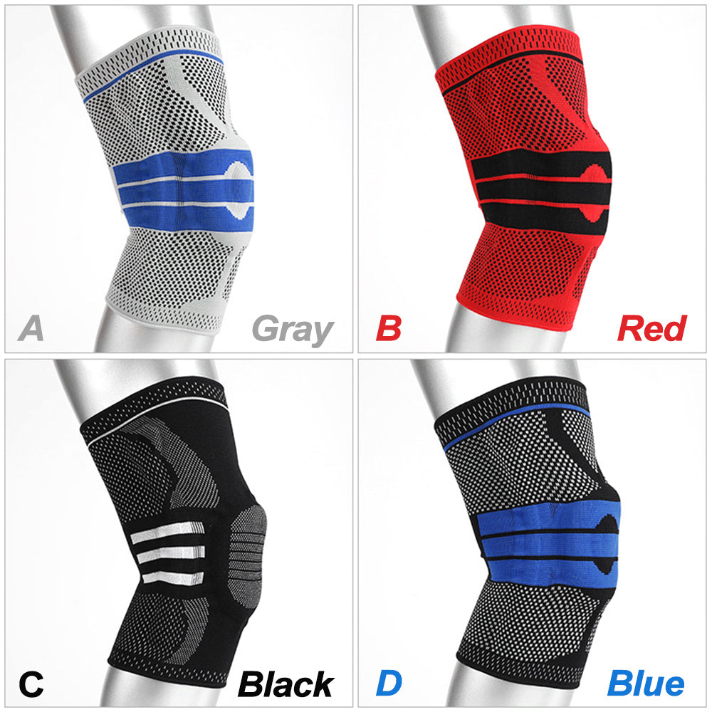 Compression Knee Brace with Patella Gel Pad & Side Stabilizers, Knee Support Sleeve for Pain Relief, Running, Workout, Arthritis, Joint Recovery
