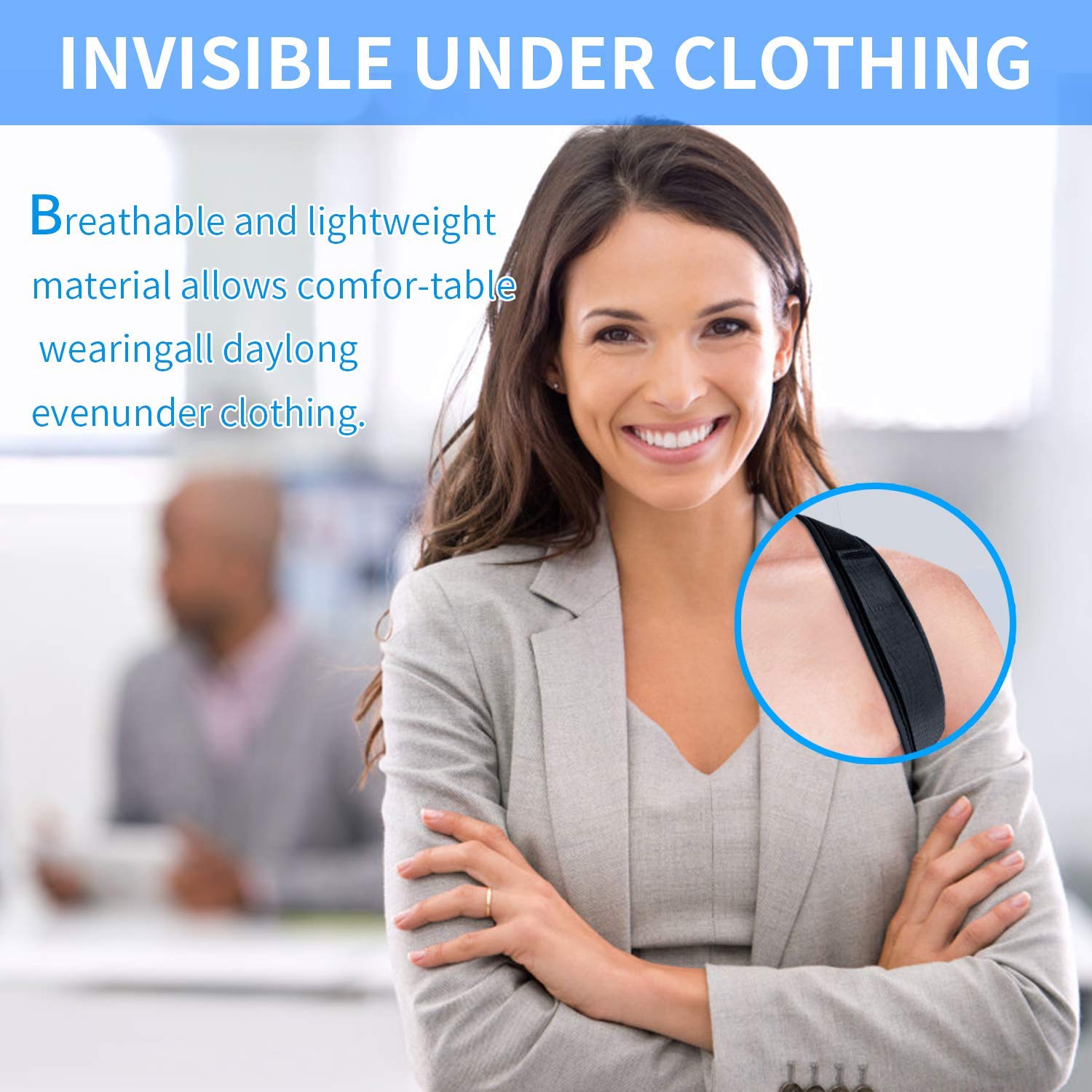 Upper Back Posture Corrector Shoulder Brace Men Women Clavicle Spine Pain Relief Support Adjustable Neck Posture Brace