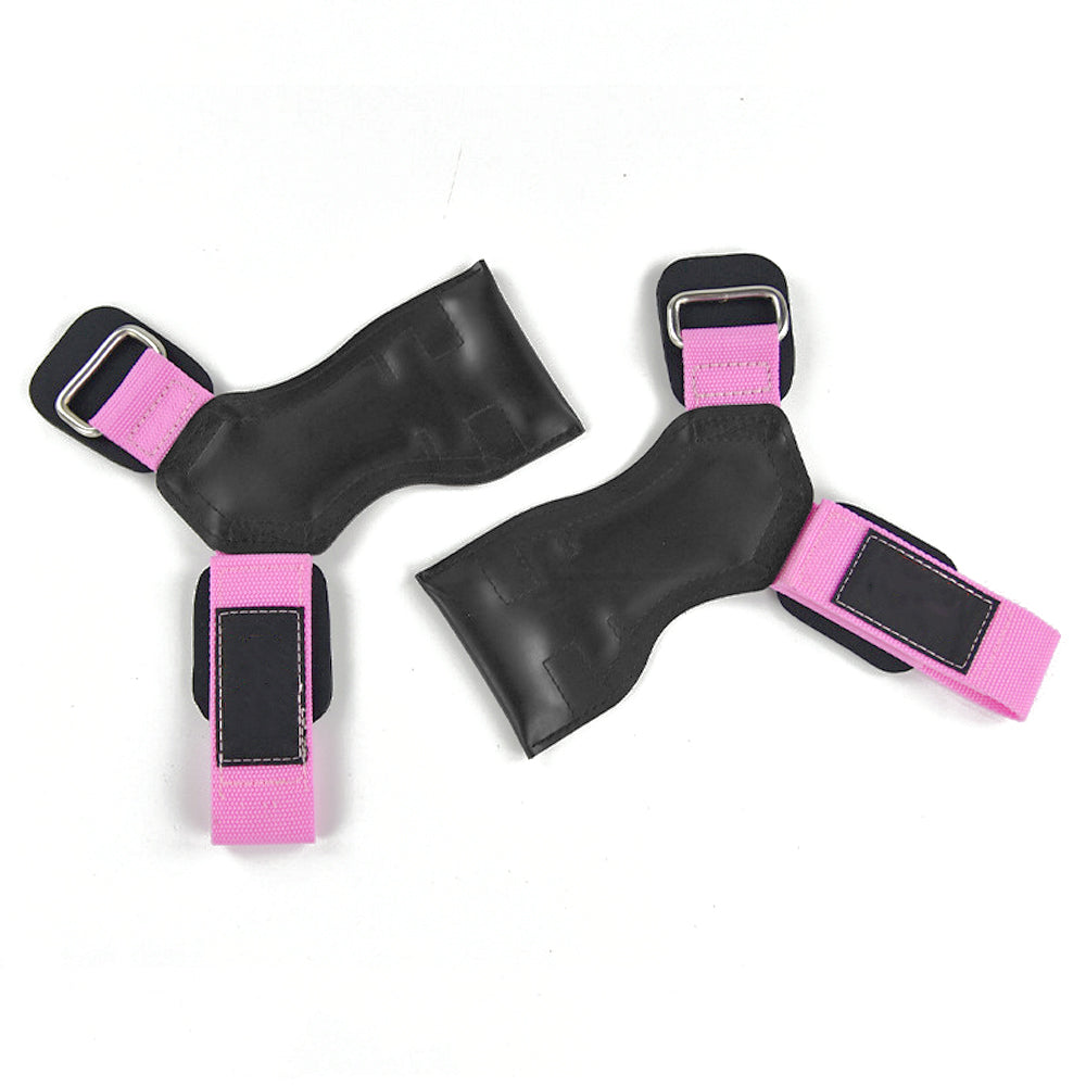 Weight Lifting Grips for Heavy Powerlifting, Deadlifts, Rows, Pull Ups, with Neoprene Padded Wrist Wraps Support