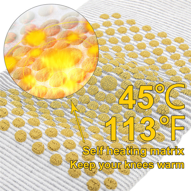 Self Heating Knee Braces Sleeve Wormwood Tourmaline Knee Support Far Infrared Keep Warm Knee Pads