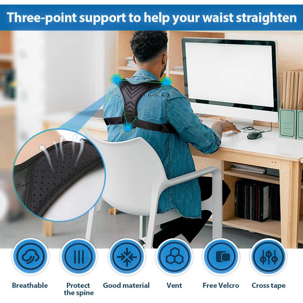 Upper Back Posture Corrector Shoulder Brace Men Women Clavicle Spine Pain Relief Support Adjustable Neck Posture Brace