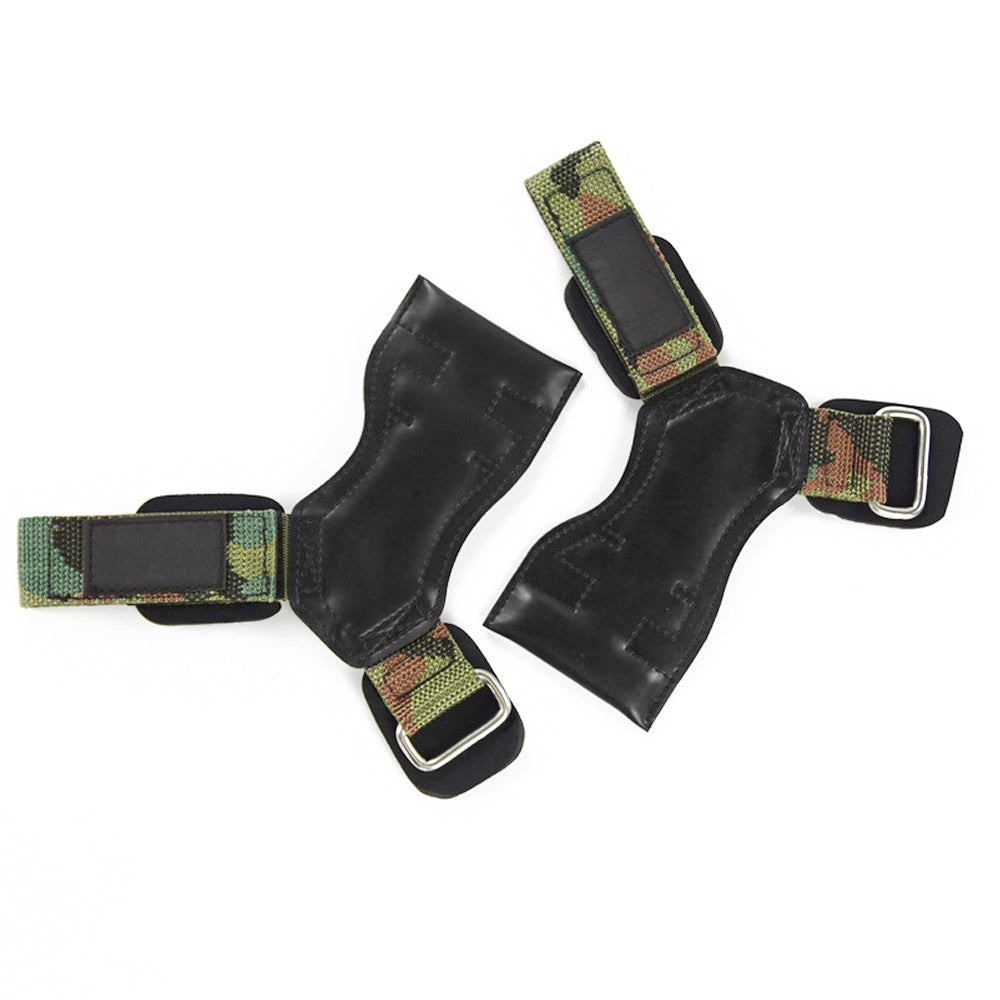 Weight Lifting Grips for Heavy Powerlifting, Deadlifts, Rows, Pull Ups, with Neoprene Padded Wrist Wraps Support