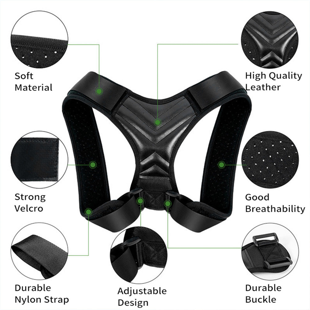 Upper Back Posture Corrector Shoulder Brace Men Women Clavicle Spine Pain Relief Support Adjustable Neck Posture Brace