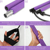 Pilates Bar Kit with Resistance Bands, Exercise Fitness Equipment for Women & Men, Home Gym Workouts Stainless Steel Stick Squat Yoga Pilates Flexbands Kit for Full Body Shaping
