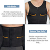 Sauna Sweat Vest for Mens Waist Trainer，Adjustable Zipper Sauna Suit for Men Body Shape Back Support Correct Posture