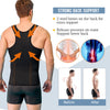 Sauna Sweat Vest for Mens Waist Trainer，Adjustable Zipper Sauna Suit for Men Body Shape Back Support Correct Posture